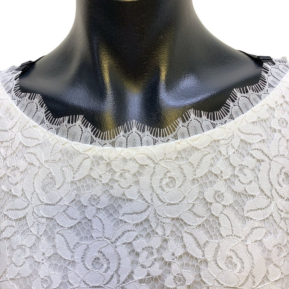 NWT Diane Von Furstenberg White Lace Dress 14 - Picture 6 of 10